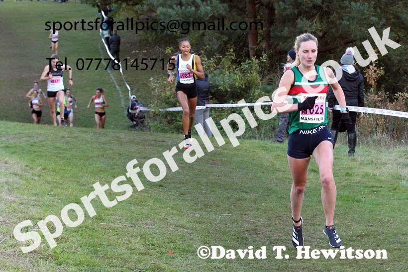 Senior womens 2021 National Cross Country Relays, Berry Hill Park, Mansfield. Photo: David T. Hewitson/Sports for All Pics